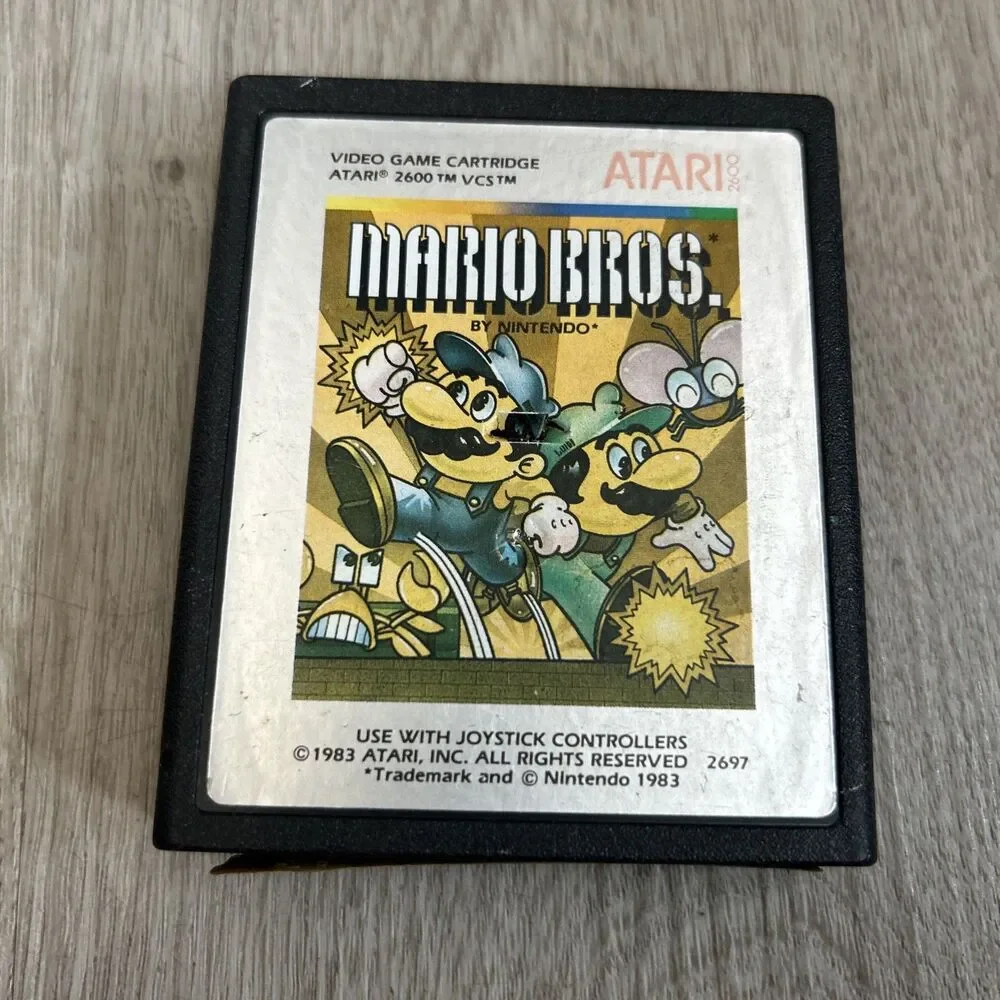 Mario Bros 1983 Atari 2600 Game Cartridge w/ Instruction Manual Nintendo Tested